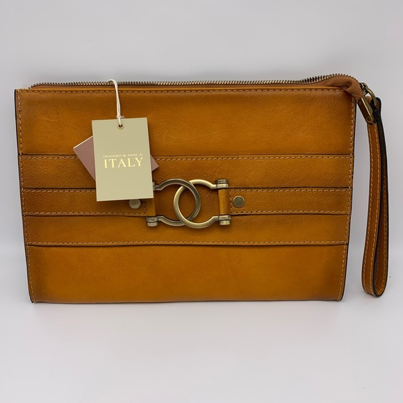 Pratesi Firenze Handbags - Pratesi Firenze Large Italian Leather Clutch